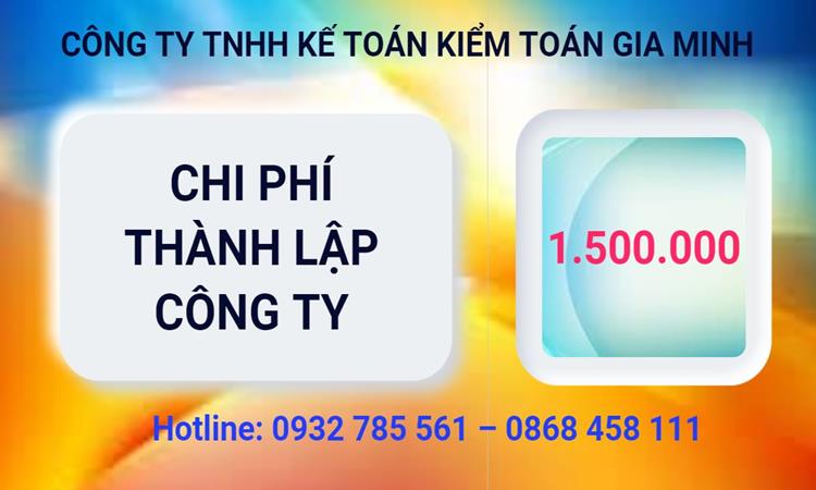 Bảng giá thành lập công ty cổ phần tại Quận Tân Bình