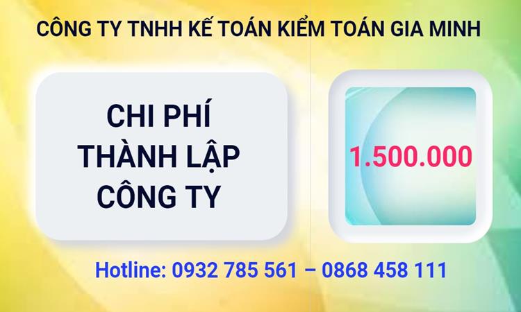 Bảng giá thành lập công ty cổ phần tại TPHCM