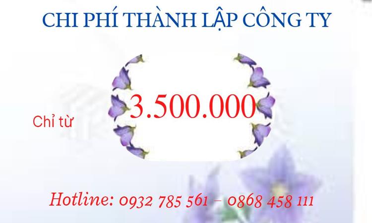 Bảng giá thành lập công ty quảng cáo tại Quận Tân Phú