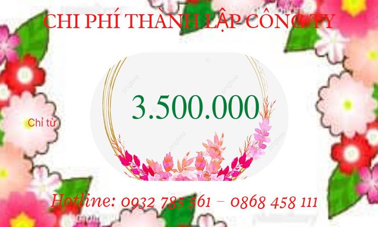 Bảng giá thành lập doanh nghiệp in ấn tại Huyện Cần Giờ
