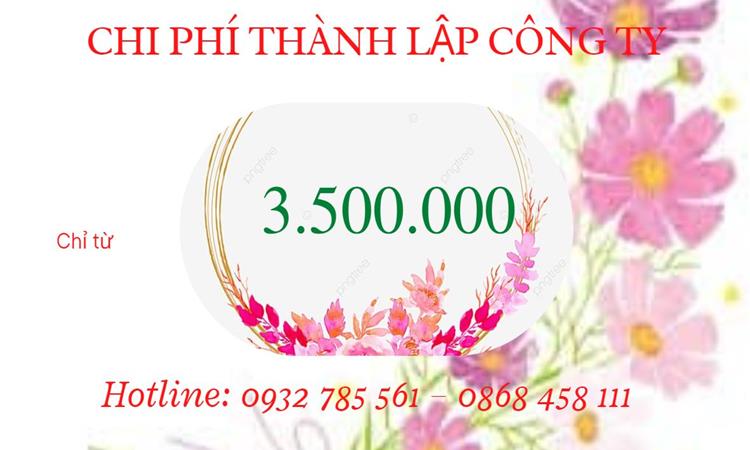Bảng giá thành lập doanh nghiệp in ấn tại Huyện Củ Chi