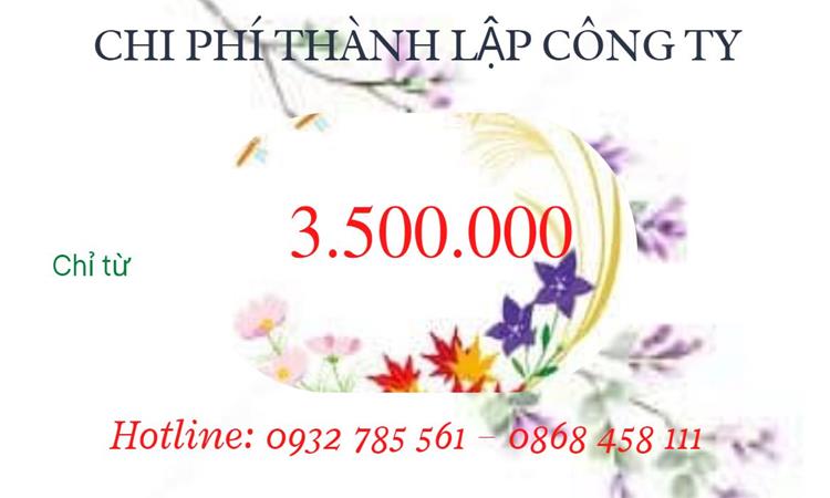 Bảng giá thành lập doanh nghiệp in ấn tại Huyện Phong Điền