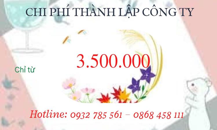 Bảng giá thành lập doanh nghiệp in ấn tại Quận Cái Răng