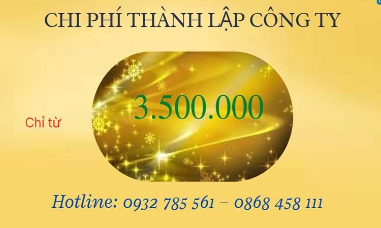 Bảng giá thành lập doanh nghiệp in ấn tại Thành Phố Hồ Chí Minh