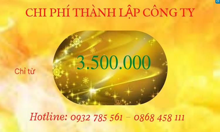 Bảng giá thành lập doanh nghiệp in ấn tại TP Hà Nội