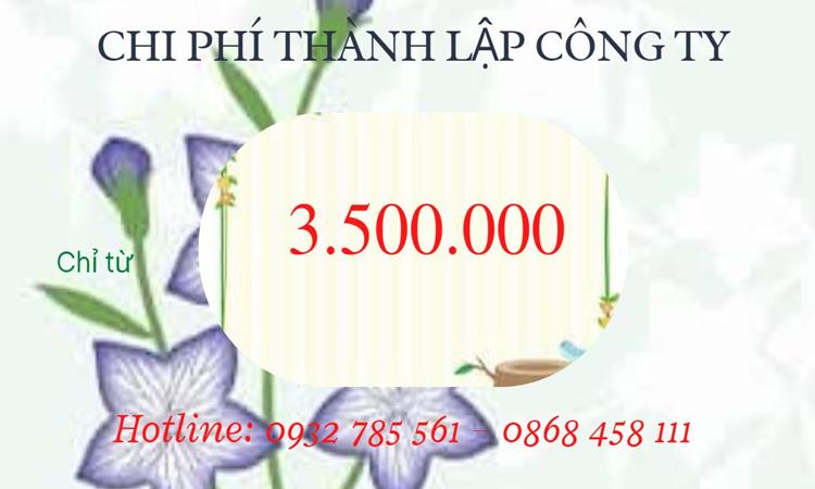 Bảng giá thành lập doanh nghiệp in ấn tại Vĩnh Phúc