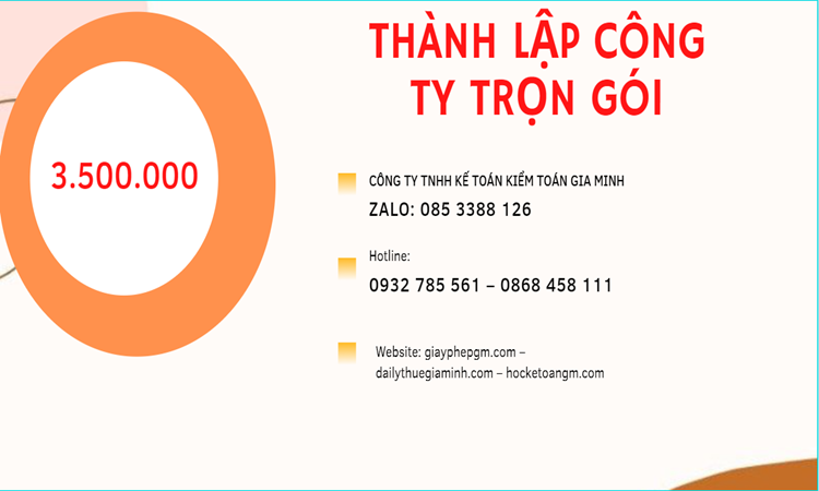 Bảng giá thành lập doanh nghiệp ở Bắc Ninh