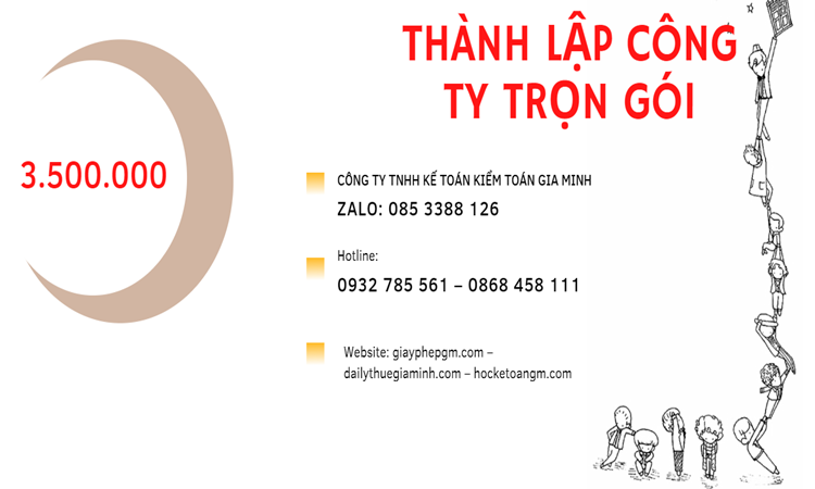 Bảng giá thành lập doanh nghiệp ở Bình Dương
