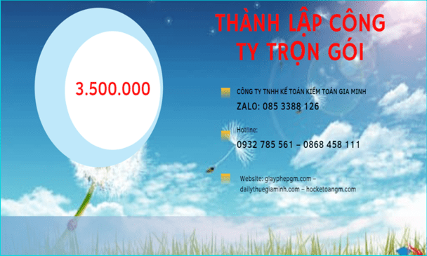 Bảng giá thành lập doanh nghiệp ở Cao Bằng