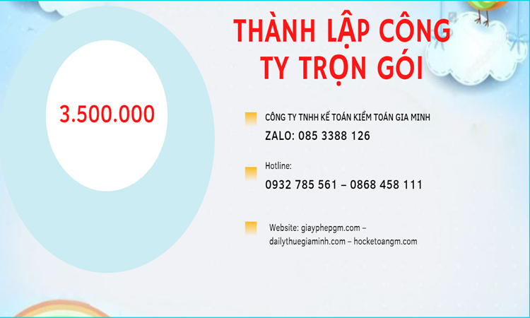Bảng giá thành lập doanh nghiệp ở Hà Giang