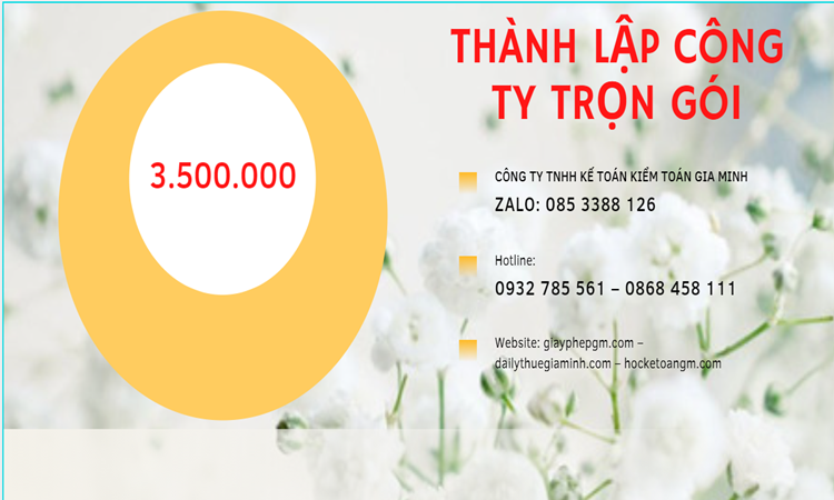 DỊCH VỤ TƯ VẤN THÀNH LẬP DOANH NGHIỆP Ở HÀ NỘI 5 Bảng giá thành lập doanh nghiệp ở Hà Nội