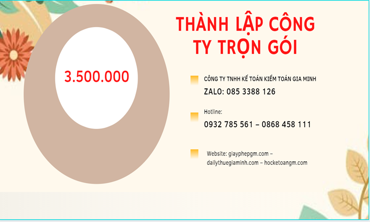 Bảng giá thành lập doanh nghiệp ở Hải Dương