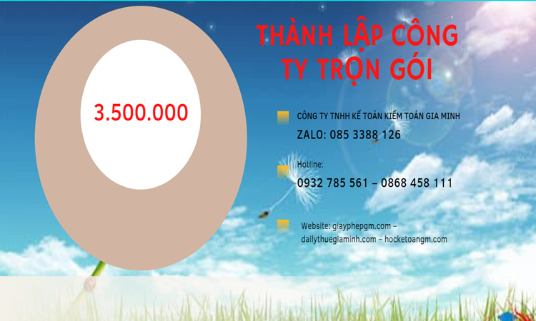 Bảng giá thành lập doanh nghiệp ở Huyện Ba Vì 