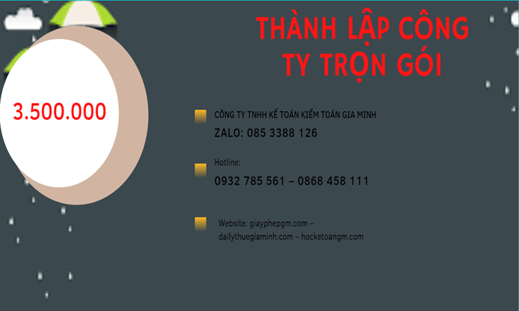 Bảng giá thành lập doanh nghiệp ở Huyện Hoài Đức 