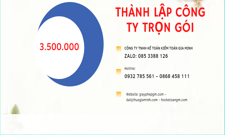 Bảng giá thành lập doanh nghiệp ở Huyện Khoái Châu