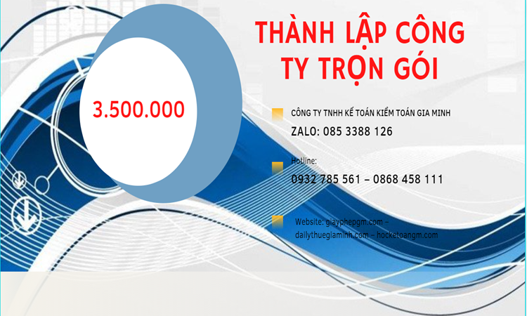 Bảng giá thành lập doanh nghiệp ở Huyện Lý Nhân