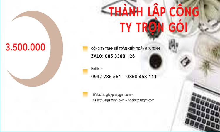 Bảng giá thành lập doanh nghiệp ở Huyện Phúc Thọ