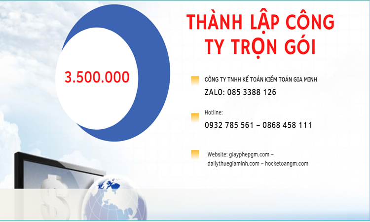 Bảng giá thành lập doanh nghiệp ở Huyện Vĩnh Thạnh 