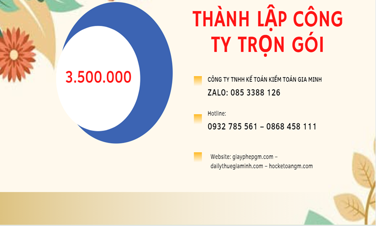 Bảng giá thành lập doanh nghiệp ở Long An