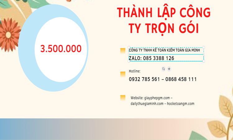 Bảng giá thành lập doanh nghiệp ở Nghệ An