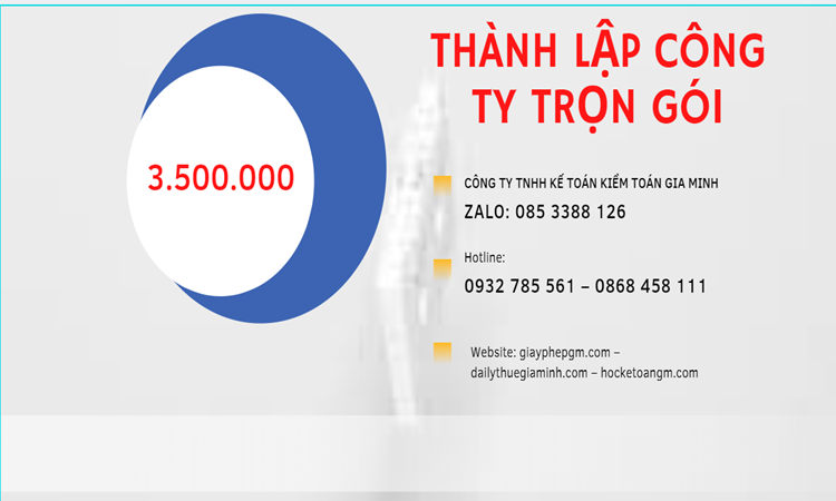 Bảng giá thành lập doanh nghiệp ở Phú Yên