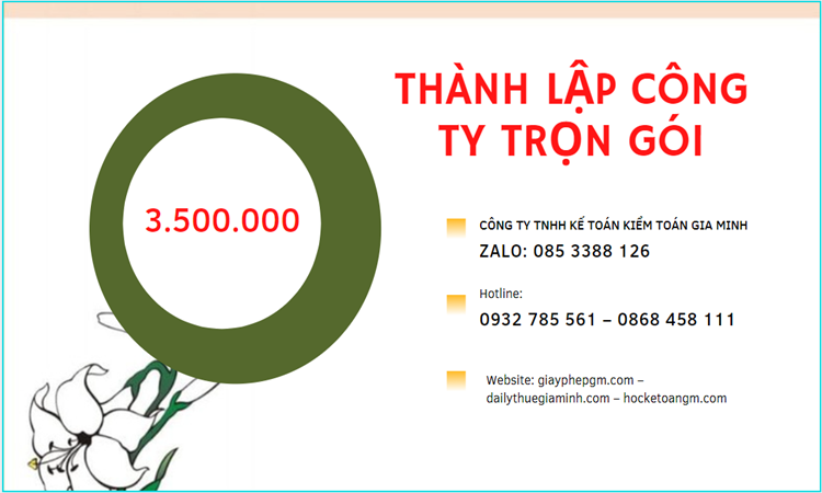 Bảng giá thành lập doanh nghiệp ở Quận 11 