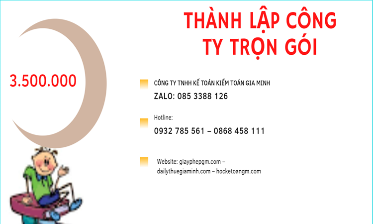 Bảng giá thành lập doanh nghiệp ở Quận 3 
