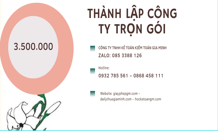 Bảng giá thành lập doanh nghiệp ở Quận 7 