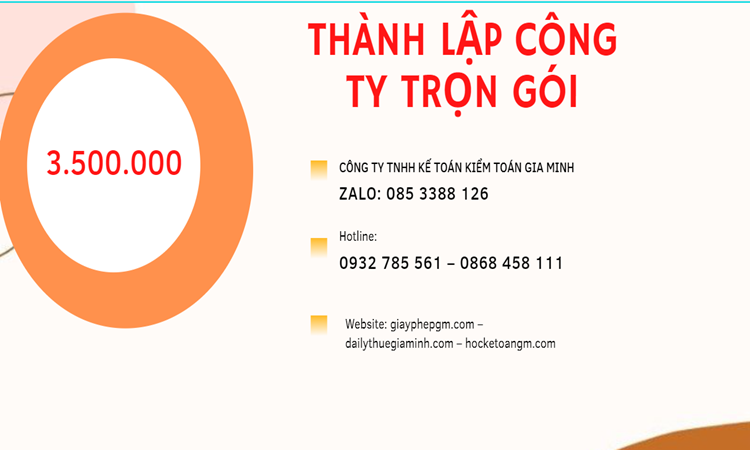 Bảng giá thành lập doanh nghiệp ở Quận 8 