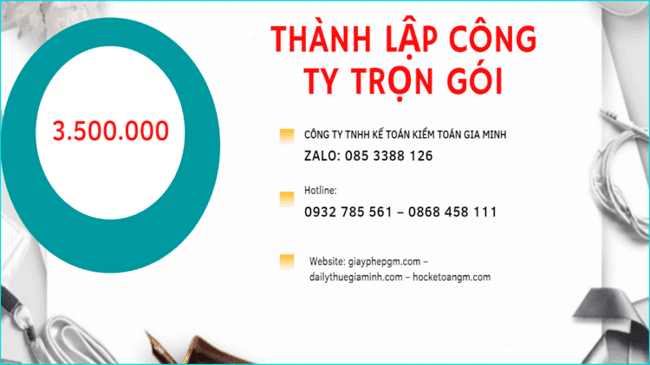 Bảng giá thành lập doanh nghiệp ở Quận 9 