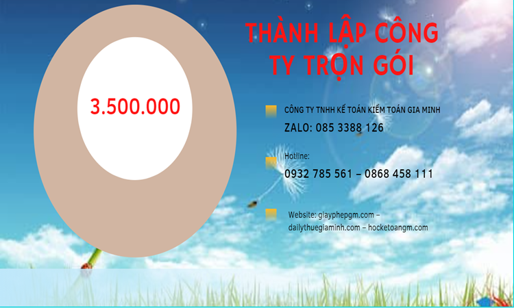 Bảng giá thành lập doanh nghiệp ở Quận Bình Thạnh
