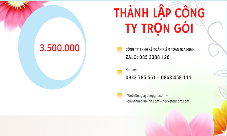 Bảng giá thành lập doanh nghiệp ở Quận Bình Thủy