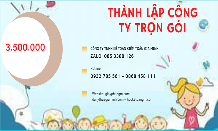 Bảng giá thành lập doanh nghiệp ở Quận Ninh Kiều
