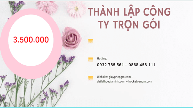 Bảng giá thành lập doanh nghiệp ở Quận Phú Nhuận 