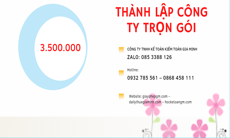 Bảng giá thành lập doanh nghiệp ở Quận Thốt Nốt