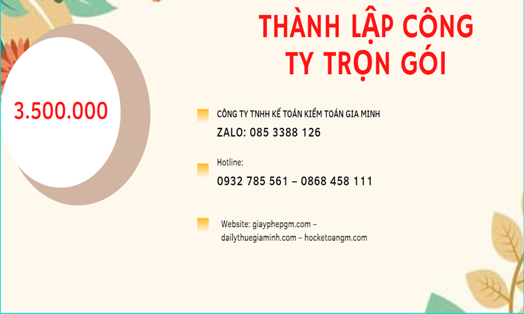 Bảng giá thành lập doanh nghiệp ở Quảng Ngãi