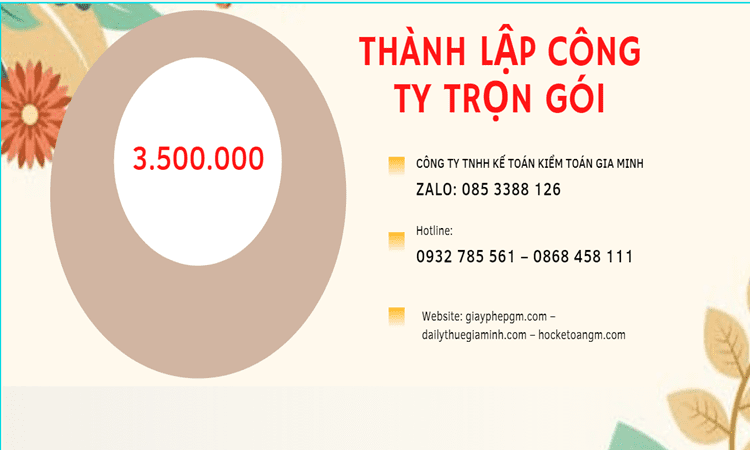 Bảng giá thành lập doanh nghiệp ở Thành Phố Đà Nẵng