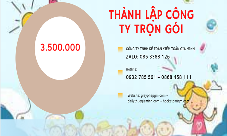 Bảng giá thành lập doanh nghiệp ở Thành Phố Hà Nội 