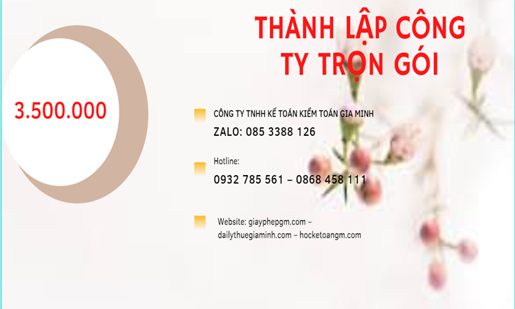 Bảng giá thành lập doanh nghiệp ở Vĩnh Long