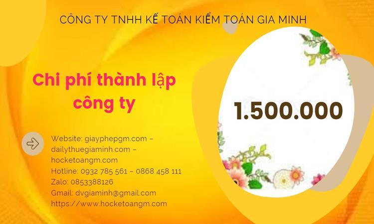 Bảng giá thành lập doanh nghiệp vật liệu xây dựng đúng luật tại Bắc Giang
