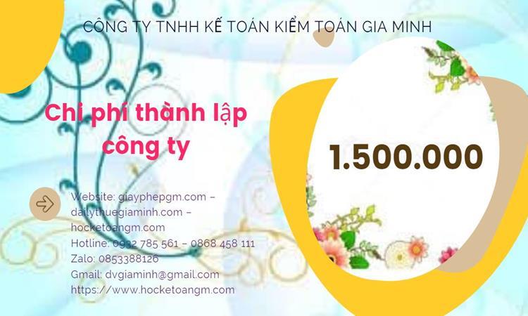 Bảng giá thành lập doanh nghiệp vật liệu xây dựng đúng luật tại Bạc Liêu