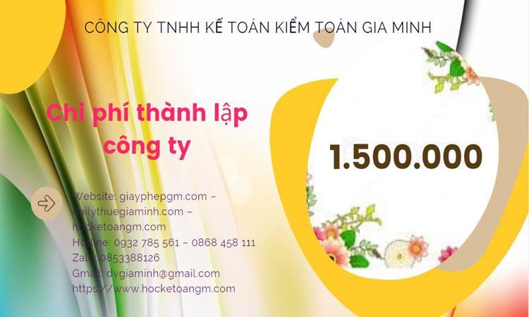 Bảng giá thành lập doanh nghiệp vật liệu xây dựng đúng luật tại Bến Tre