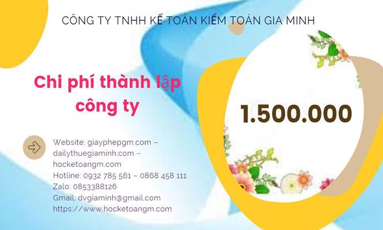 Bảng giá thành lập doanh nghiệp vật liệu xây dựng đúng luật tại Cao Bằng