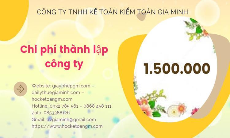 Bảng giá thành lập doanh nghiệp vật liệu xây dựng đúng luật tại Huyện Cờ Đỏ