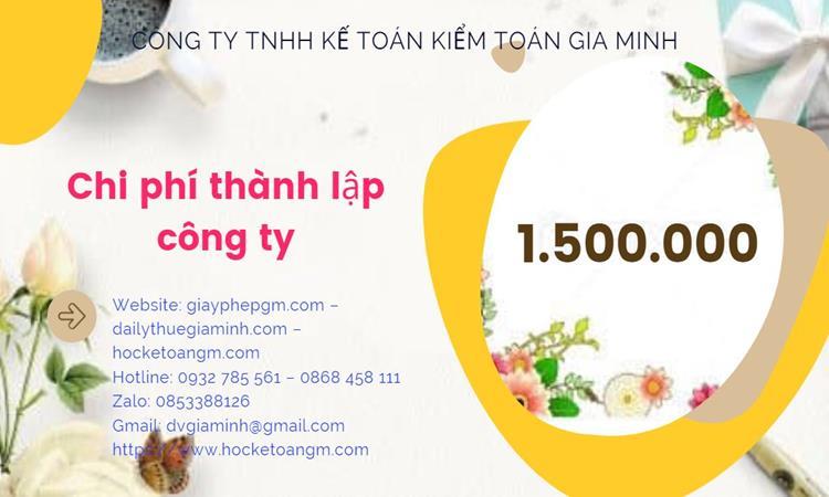 Bảng giá thành lập doanh nghiệp vật liệu xây dựng đúng luật tại Ninh Thuận