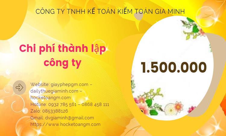 Bảng giá thành lập doanh nghiệp vật liệu xây dựng đúng luật tại TP Hải Phòng