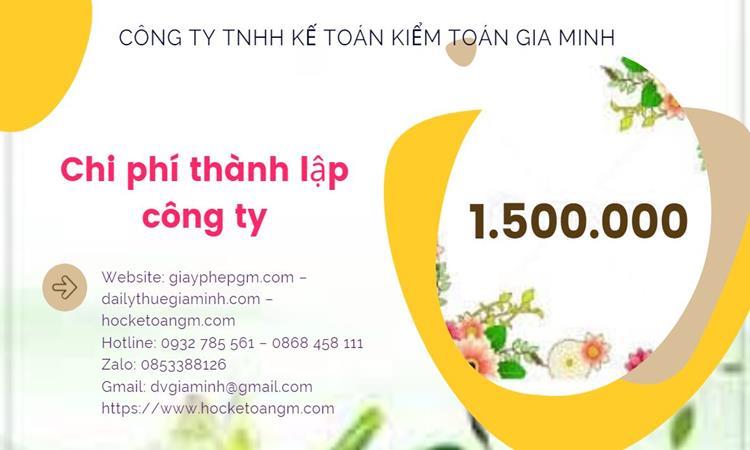 Bảng giá thành lập doanh nghiệp vật liệu xây dựng đúng luật tại Vĩnh Long