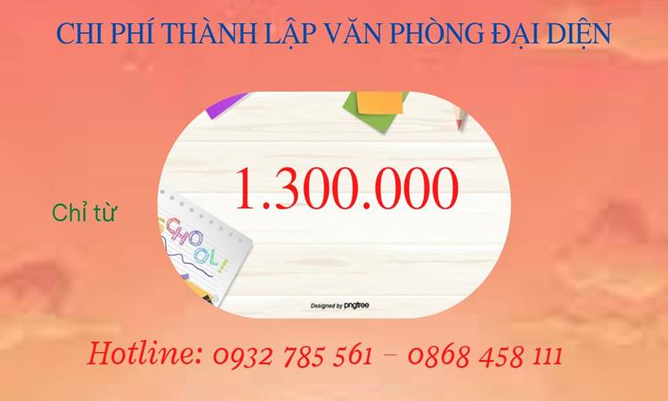TƯ VẤN THÀNH LẬP THÊM VĂN PHÒNG ĐẠI DIỆN TẠI THỊ XÃ MỸ HÀO 5 Bảng giá thành lập thêm văn phòng đại diện tại Thị xã Mỹ Hào