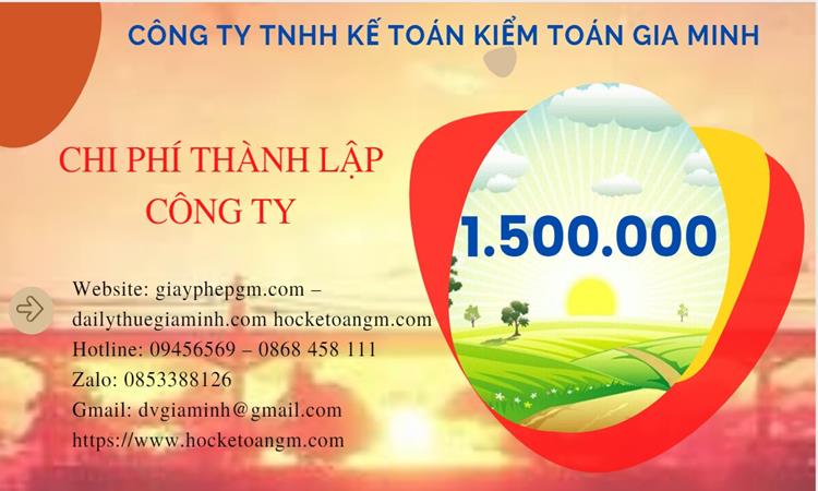 Bảng giá thành lập văn phòng đại diện ở Lạng Sơn