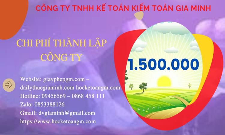 Bảng giá thành lập văn phòng đại diện ở Nam Định